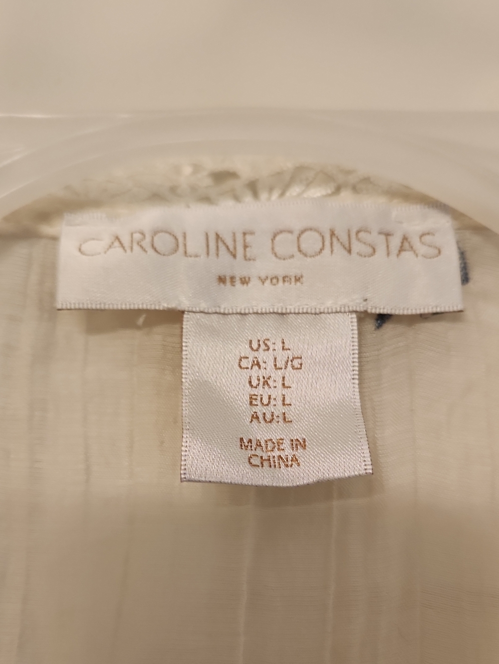Caroline Constas Sleeveless Floral Embroidered Tie-Front Lace Trimmed Top - Picture 4 of 8